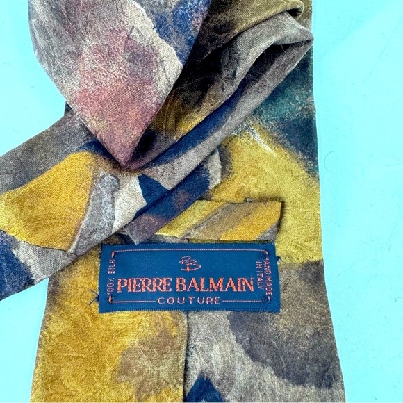 Pierre Balmain 100% Silk Tie - Made in Italy - Picture 7 of 7